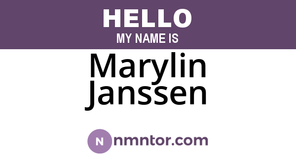 Marylin Janssen