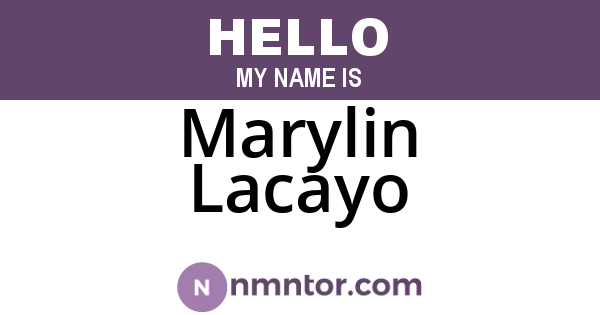 Marylin Lacayo