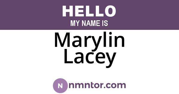 Marylin Lacey