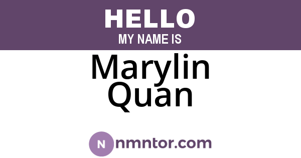 Marylin Quan