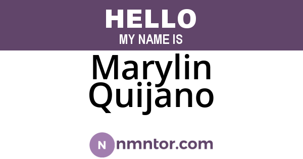 Marylin Quijano