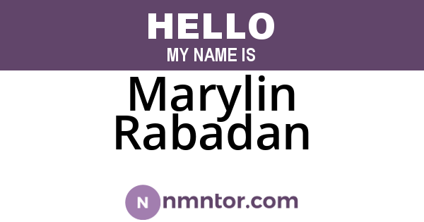 Marylin Rabadan