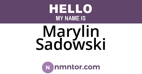 Marylin Sadowski