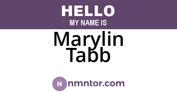 Marylin Tabb