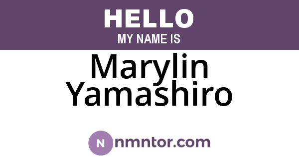 Marylin Yamashiro