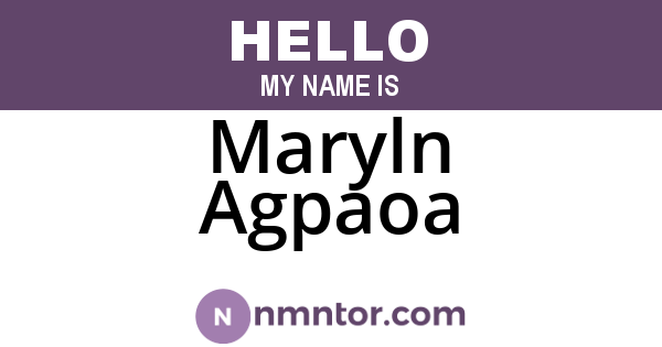 Maryln Agpaoa