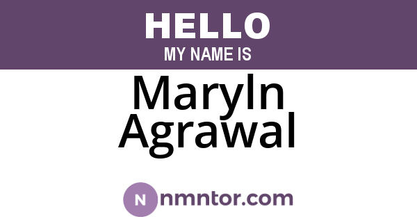 Maryln Agrawal