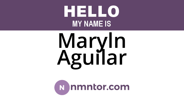 Maryln Aguilar