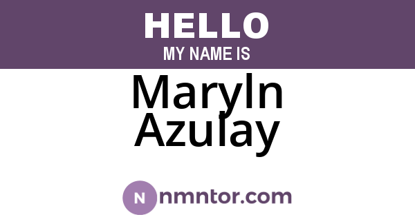 Maryln Azulay