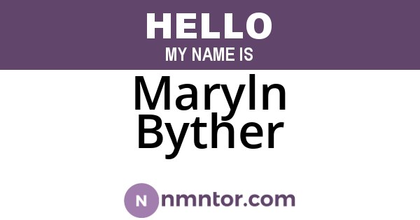 Maryln Byther