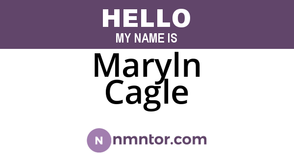 Maryln Cagle