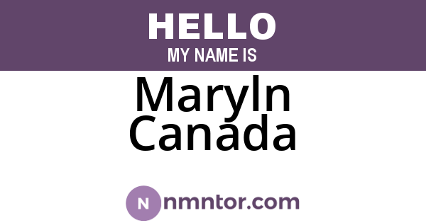 Maryln Canada