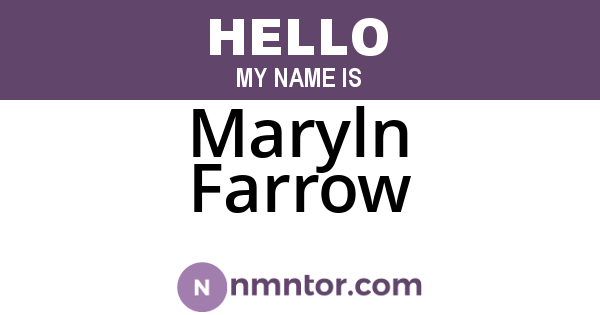 Maryln Farrow