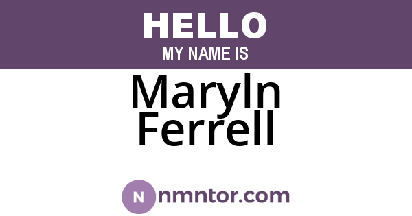 Maryln Ferrell