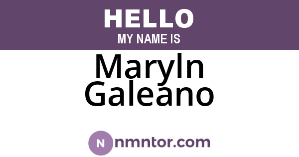 Maryln Galeano