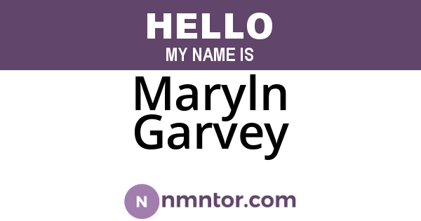 Maryln Garvey