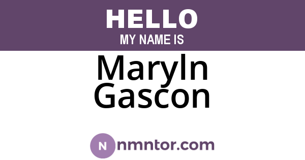 Maryln Gascon