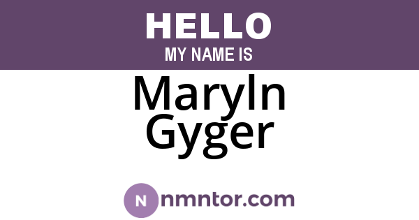 Maryln Gyger