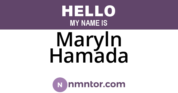 Maryln Hamada