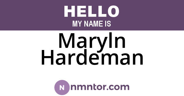 Maryln Hardeman