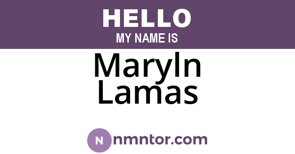 Maryln Lamas