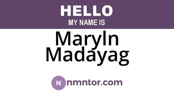 Maryln Madayag