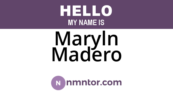 Maryln Madero