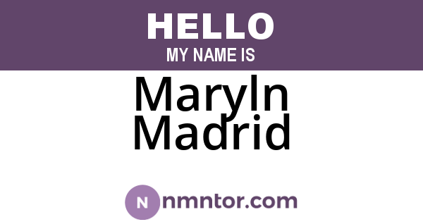Maryln Madrid
