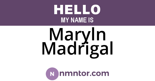 Maryln Madrigal