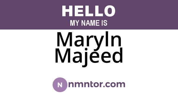 Maryln Majeed