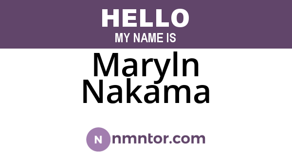 Maryln Nakama