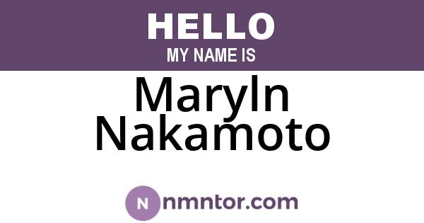 Maryln Nakamoto