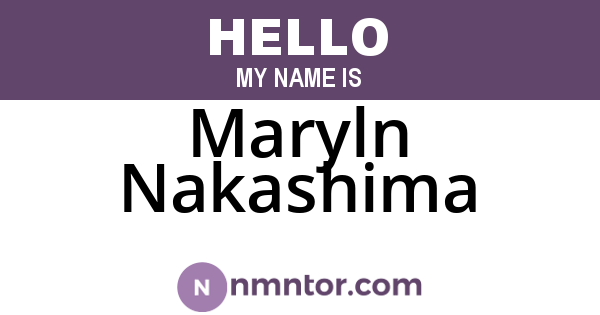 Maryln Nakashima