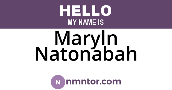 Maryln Natonabah