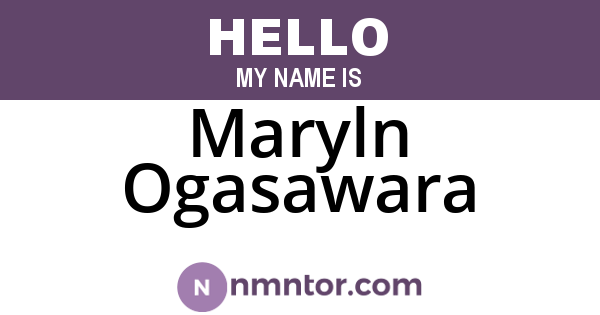 Maryln Ogasawara