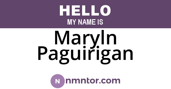 Maryln Paguirigan