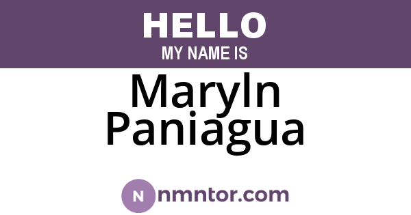 Maryln Paniagua