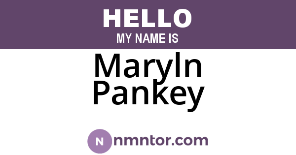 Maryln Pankey