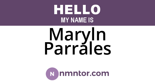 Maryln Parrales