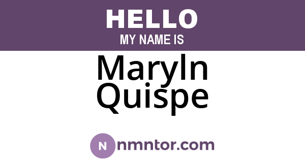 Maryln Quispe