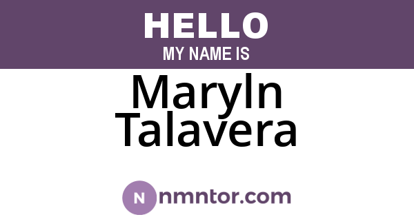 Maryln Talavera