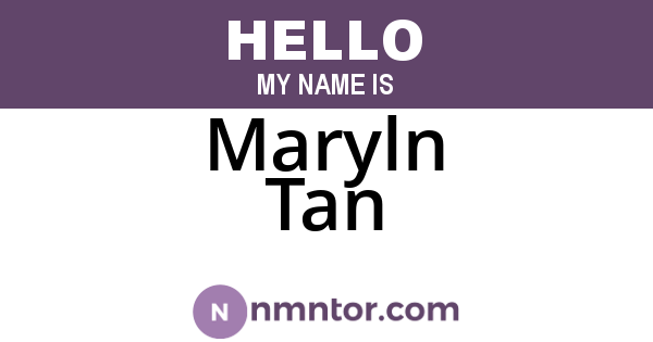Maryln Tan