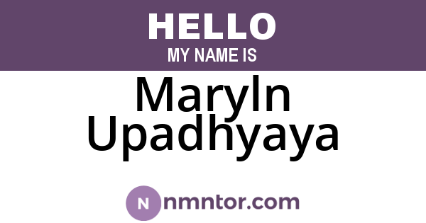 Maryln Upadhyaya
