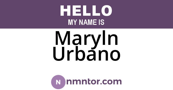 Maryln Urbano