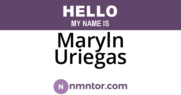 Maryln Uriegas