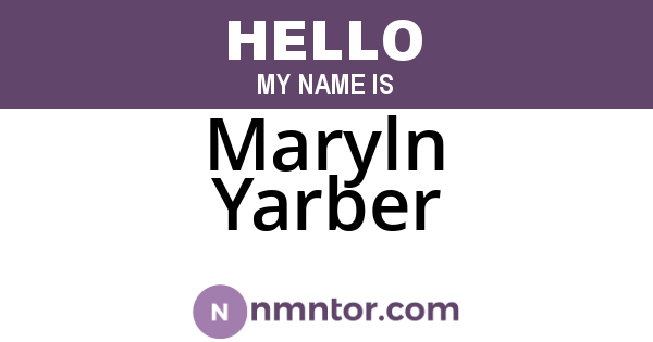 Maryln Yarber