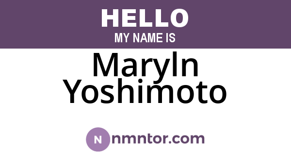 Maryln Yoshimoto