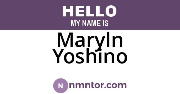 Maryln Yoshino