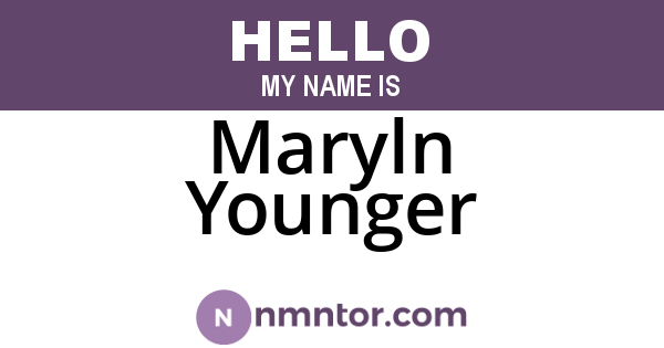 Maryln Younger