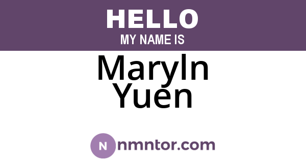 Maryln Yuen